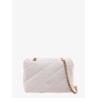 Matelassé leather shoulder bag with iconic love birds buckle