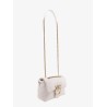 Matelassé leather shoulder bag with iconic love birds buckle