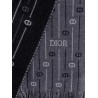 Wool scarf with all-over cd icon motif