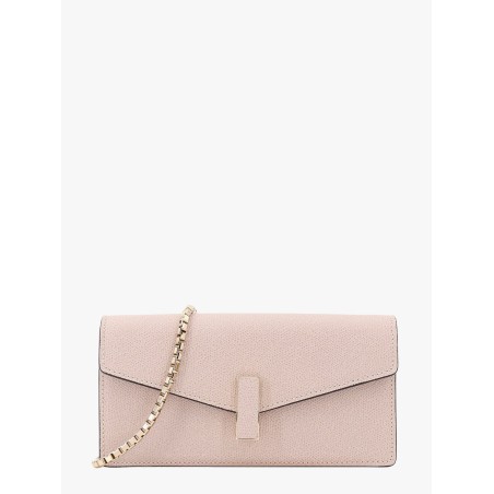 Leather clutch with metal detail