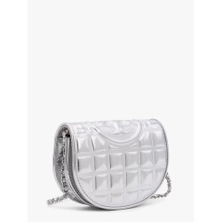 Fleming metallized matelassé leather shoulder bag with chain shoulder strap