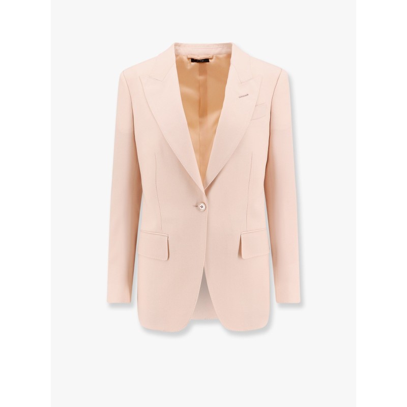 Wool blazer with silk lining
