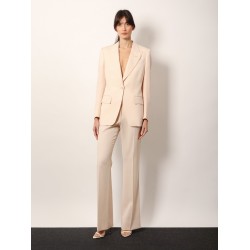 Wool blazer with silk lining