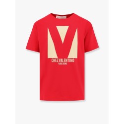 Cotton t-shirt with chez valentino print