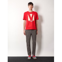 Cotton t-shirt with chez valentino print