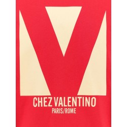 Cotton t-shirt with chez valentino print