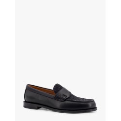 Leather loafer with dior oblique canvas motif