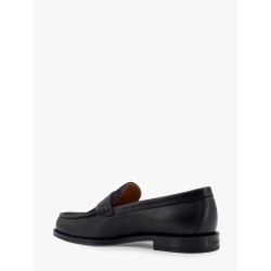 Leather loafer with dior oblique canvas motif