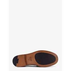 Leather loafer with dior oblique canvas motif