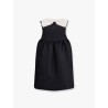 Taffeta' décolleté dress with maxi bow