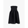 Taffeta' décolleté dress with maxi bow