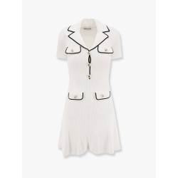 Ribbed viscose mini dress