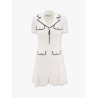 Ribbed viscose mini dress