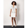 Ribbed viscose mini dress