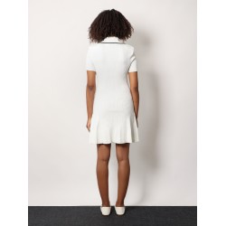 Ribbed viscose mini dress