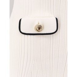 Ribbed viscose mini dress