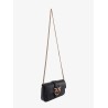 Love one pocket leather shoulder bag with love birds buckle
