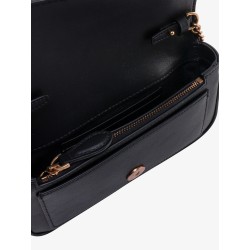 Love one pocket leather shoulder bag with love birds buckle