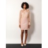Couture crepe dress with laces profiles