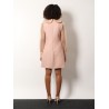 Couture crepe dress with laces profiles