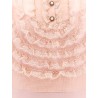 Couture crepe dress with laces profiles