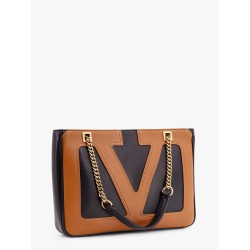 Valentino garavani viva superstar leather shoulder bag with maxi vlogo signature on the front