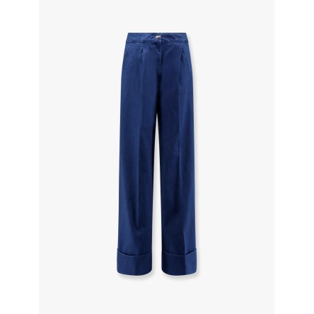 Wide fit bottom fold jeans