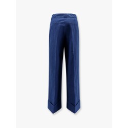 Wide fit bottom fold jeans