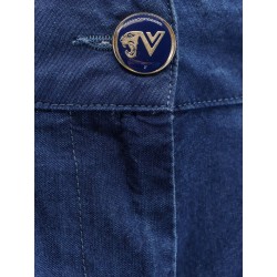 Wide fit bottom fold jeans