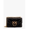 Matelassé leather shoulder bag with love birds buckle