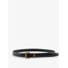 Cassandre leather belt with croco print
