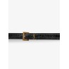 Cassandre leather belt with croco print