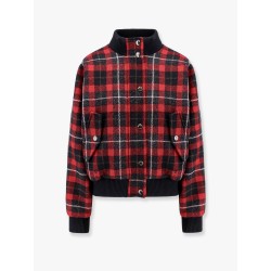 Cannage bomber with check'n'dior virgin wool