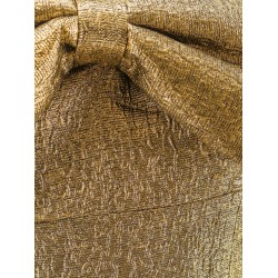 Metallic fibre fabric mini dress