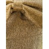 Metallic fibre fabric mini dress