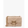 Love one classic matelassé leather shoulder bag with love birds buckle