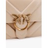 Love one classic matelassé leather shoulder bag with love birds buckle