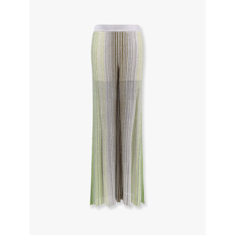 Multicolor viscose blend trouser