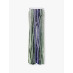 Multicolor viscose blend trouser