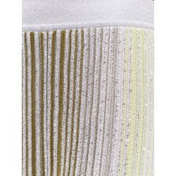 Multicolor viscose blend trouser