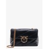 Matelassé leather shoulder bag with iconic love birds buckle