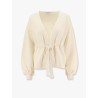 Tiberio virgin wool cardigan with rope at waist