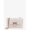 Matelassé leather shoulder bag with iconic love birds buckle
