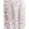 Ruffled tulle long skirt
