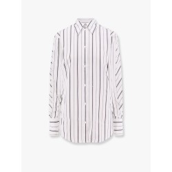 Organic cotton shirt with striped motif