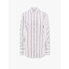 Organic cotton shirt with striped motif