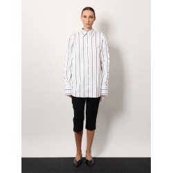 Organic cotton shirt with striped motif