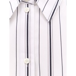Organic cotton shirt with striped motif