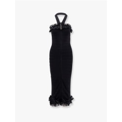 Christopher kane residency viscose dress with laces detail