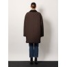 Recycled nylon jacket with velvet profiles